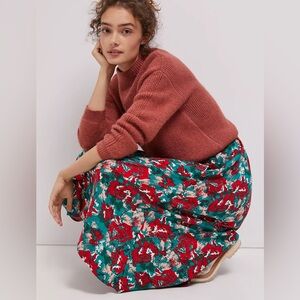 Miley Ruffled Midi Skirt Anthropologie
